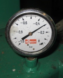Vacuum dial at -0.3 Vacuum dial at -0.3